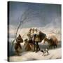 Der Winter (oder: Schneefall). 1786 - 87-Francisco de Goya-Stretched Canvas