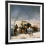 Der Winter (oder: Schneefall). 1786 - 87-Francisco de Goya-Framed Giclee Print