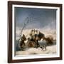 Der Winter (oder: Schneefall). 1786 - 87-Francisco de Goya-Framed Giclee Print