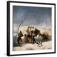 Der Winter (oder: Schneefall). 1786 - 87-Francisco de Goya-Framed Giclee Print