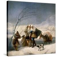 Der Winter (oder: Schneefall). 1786 - 87-Francisco de Goya-Stretched Canvas