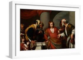 Der Zinsgroschen, 1630S-Bernardo Strozzi-Framed Giclee Print