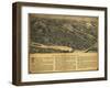 Derby, Connecticut - Panoramic Map-Lantern Press-Framed Art Print