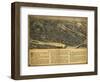 Derby, Connecticut - Panoramic Map-Lantern Press-Framed Art Print