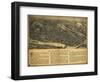 Derby, Connecticut - Panoramic Map-Lantern Press-Framed Art Print