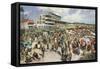 Derby Day, 1979 (Colour Litho)-Terence Cuneo-Framed Stretched Canvas