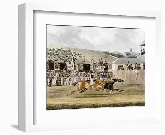 Derby Day at Epsom-R. Reeves-Framed Giclee Print