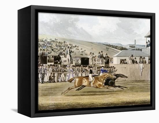 Derby Day at Epsom-R. Reeves-Framed Stretched Canvas