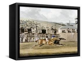 Derby Day at Epsom-R. Reeves-Framed Stretched Canvas