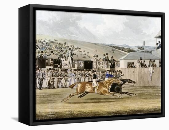 Derby Day at Epsom-R. Reeves-Framed Stretched Canvas