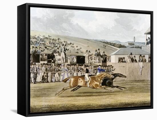 Derby Day at Epsom-R. Reeves-Framed Stretched Canvas