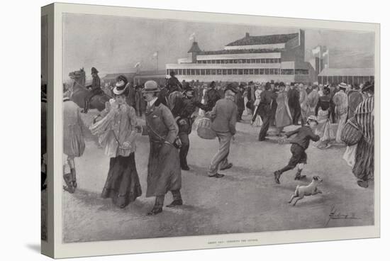 Derby Day, Clearing the Course-Lance Thackeray-Stretched Canvas