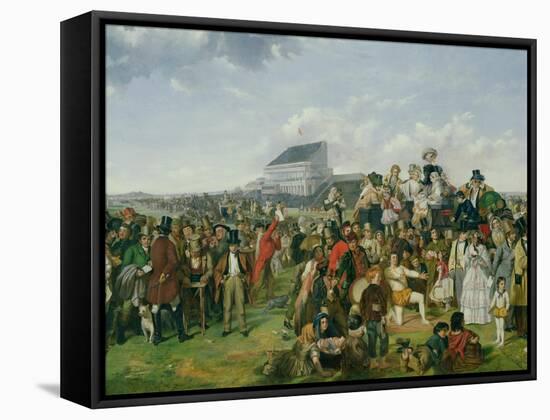 Derby Day (Detail)-William Powell Frith-Framed Stretched Canvas