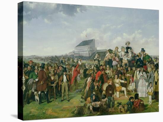 Derby Day (Detail)-William Powell Frith-Stretched Canvas