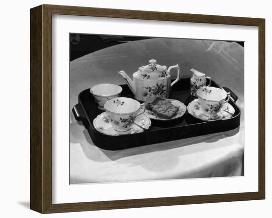 'Derby Posies' Teaset-Elsie Collins-Framed Photographic Print