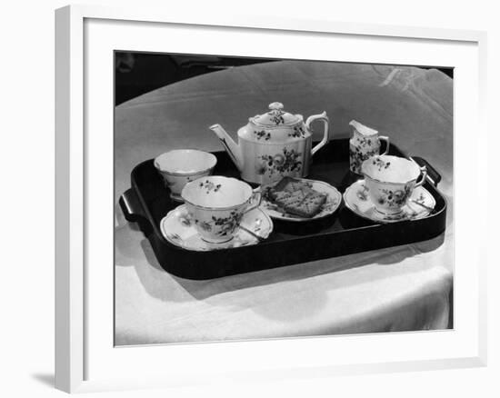 'Derby Posies' Teaset-Elsie Collins-Framed Photographic Print