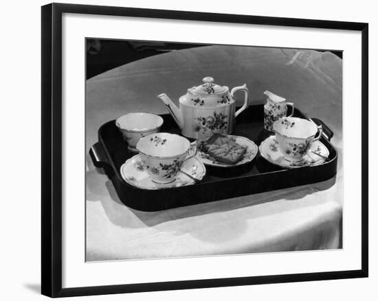 'Derby Posies' Teaset-Elsie Collins-Framed Photographic Print