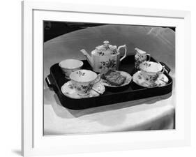 'Derby Posies' Teaset-Elsie Collins-Framed Photographic Print