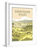 Derbyshire Dales - Dave Thompson Contemporary Travel Print-Dave Thompson-Framed Art Print