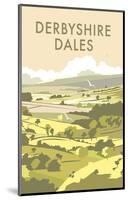 Derbyshire Dales - Dave Thompson Contemporary Travel Print-Dave Thompson-Mounted Giclee Print