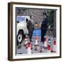 Derbyshire Police Commissioner Taking Delivery of Two New Land Rovers, Matlock, Derbyshire, 1969-Michael Walters-Framed Premium Photographic Print