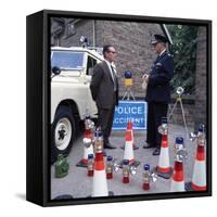 Derbyshire Police Commissioner Taking Delivery of Two New Land Rovers, Matlock, Derbyshire, 1969-Michael Walters-Framed Stretched Canvas