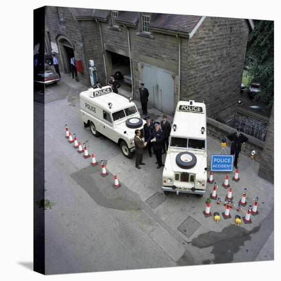 Derbyshire Police Commissioner Taking Delivery of Two New Land Rovers, Matlock, Derbyshire, 1969-Michael Walters-Stretched Canvas