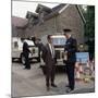 Derbyshire Police Commissioner Taking Delivery of Two New Land Rovers, Matlock, Derbyshire, 1969-Michael Walters-Mounted Photographic Print