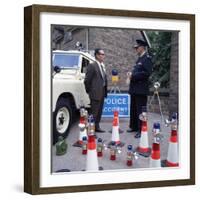 Derbyshire Police Commissioner Taking Delivery of Two New Land Rovers, Matlock, Derbyshire, 1969-Michael Walters-Framed Photographic Print