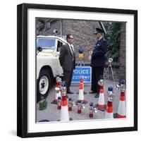 Derbyshire Police Commissioner Taking Delivery of Two New Land Rovers, Matlock, Derbyshire, 1969-Michael Walters-Framed Photographic Print