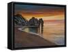 Derdal Door Dorset,  pastel-Margo Starkey-Framed Stretched Canvas