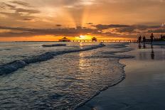Sunset on Fort Myers Beach-derejeb-Premium Photographic Print