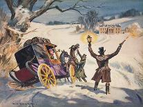 Carriage Stuck in the Snow-Derek Charles Eyles-Framed Giclee Print