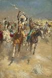 Charging Indians on Horseback-Derek Charles Eyles-Giclee Print
