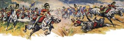 "Into Them, Greys!" the Charge of the Union-Derek Charles Eyles-Framed Giclee Print