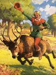 Robin Hood on the Back of a Stag-Derek Charles Eyles-Giclee Print