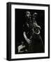 Derek Hogg (Drums) and John Barnes (Saxophone) Playing at the Stables, Wavendon, Buckinghamshire-Denis Williams-Framed Photographic Print