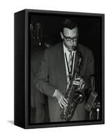 Derek Humble Playing Alto Saxophone at the Civic Restaurant, College Green, Bristol, 1955-Denis Williams-Framed Stretched Canvas