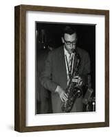 Derek Humble Playing Alto Saxophone at the Civic Restaurant, College Green, Bristol, 1955-Denis Williams-Framed Photographic Print