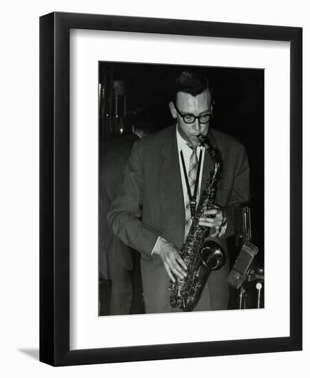 Derek Humble Playing Alto Saxophone at the Civic Restaurant, College Green, Bristol, 1955-Denis Williams-Framed Photographic Print