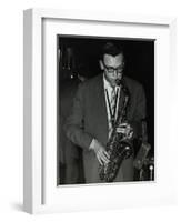 Derek Humble Playing Alto Saxophone at the Civic Restaurant, College Green, Bristol, 1955-Denis Williams-Framed Photographic Print