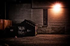 Urban Alley at Night-Derek R. Audette-Photographic Print