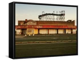 Derelict Amusement Park, North Wales, United Kingdom, Europe-Purcell-Holmes-Framed Stretched Canvas