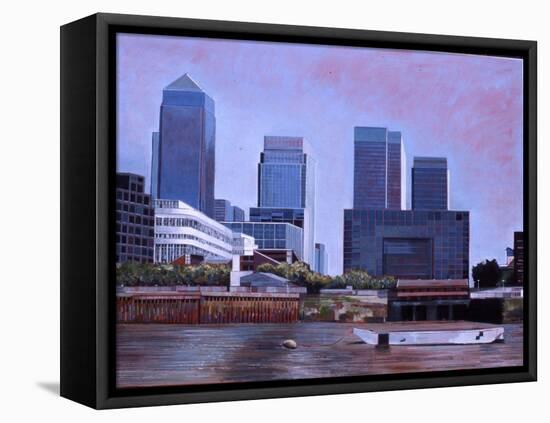 Derelict Barge, 2007-Peter Wilson-Framed Stretched Canvas