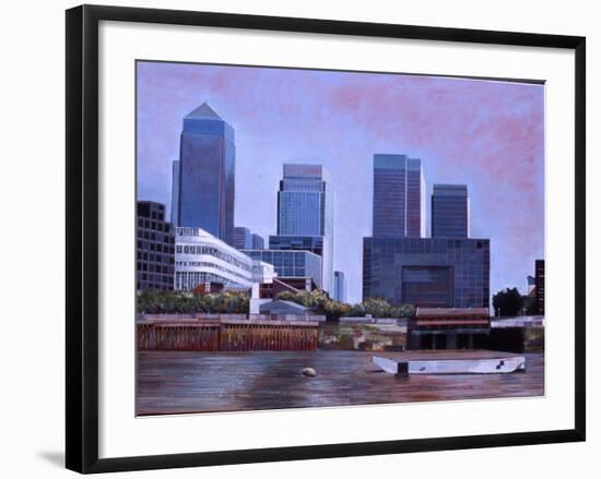 Derelict Barge, 2007-Peter Wilson-Framed Giclee Print