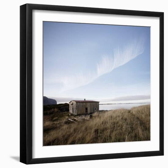 Derelict Barn on Coast, Lofoten Islands, Norway, Scandinavia, Europe-Purcell-Holmes-Framed Photographic Print