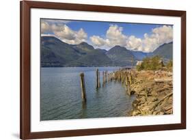 Derelict buildings off The Sea to Sky Highway near Squamish, British Columbia, Canada, North Americ-Frank Fell-Framed Photographic Print