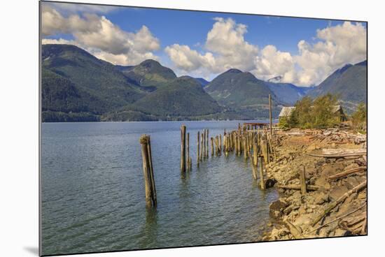 Derelict buildings off The Sea to Sky Highway near Squamish, British Columbia, Canada, North Americ-Frank Fell-Mounted Photographic Print