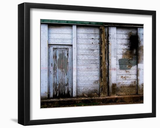 Derelict Door and Decaying Wood-Clive Nolan-Framed Photographic Print