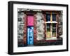 Derelict Door and Window with Graffiti-Clive Nolan-Framed Photographic Print